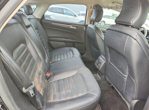 3FA6P0HD9JR203148 2018 FORD FUSION Black უკანა სავარძლების ხედი