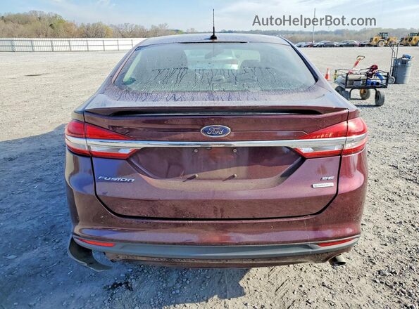 3FA6P0HD9JR222797 2018 FORD FUSION Burgundy Widok z tyłu