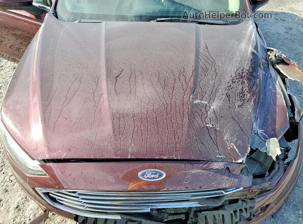 3FA6P0HD9JR222797 2018 FORD FUSION Burgundy Widok wnętrza z tyłu