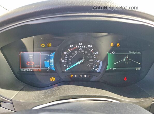 3FA6P0HD9JR222797 2018 FORD FUSION Burgundy Widok zestawu wskaźników