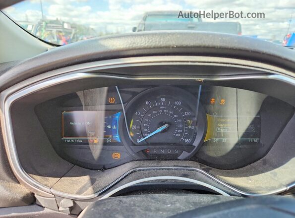 3FA6P0HD9JR255041 2018 FORD FUSION Black Instrument cluster view