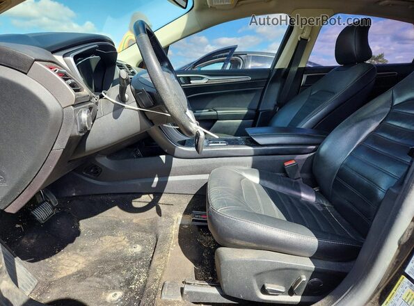 3FA6P0HD9JR255041 2018 FORD FUSION Black Front interior view