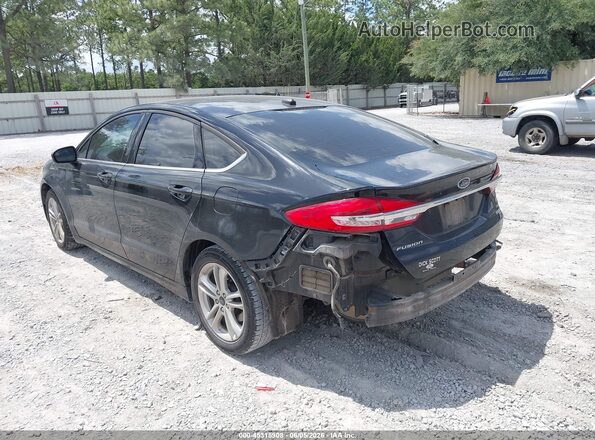 3FA6P0HD9JR260160 2018 FORD FUSION Black უკანა მარცხენა