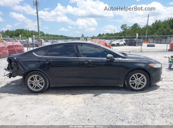 3FA6P0HD9JR260160 2018 FORD FUSION Black უკანა სალონის ხედი