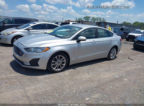 3FA6P0HD9KR213373 2019 FORD FUSION Silver Առջևի ձախ երեք քառորդ տեսարան