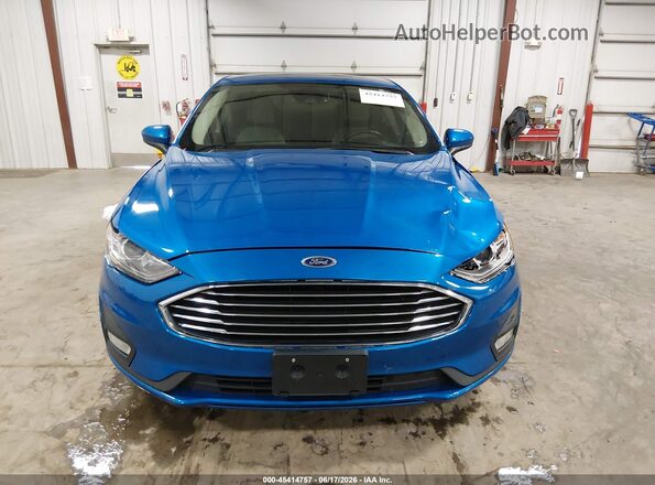 3FA6P0HD9KR283763 2019 FORD FUSION Blue ხელსაწყოთა პანელის ხედი