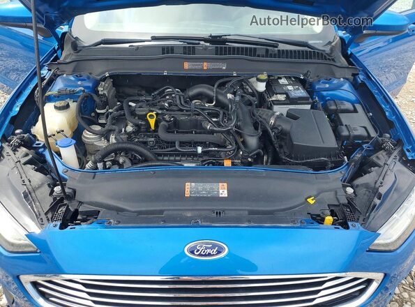 3FA6P0HD9LR195362 2020 FORD FUSION Blue Սալոնի հետևի տեսք