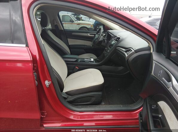 3FA6P0HD9LR227064 2020 FORD FUSION Красный Вид салона спереди