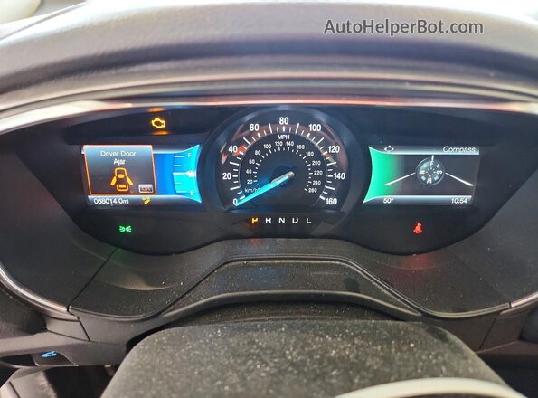 3FA6P0HD9LR262770 2020 FORD FUSION Серебряный Вид щитка приборов