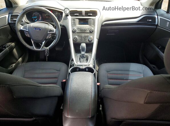 3FA6P0HDXGR148153 2016 FORD FUSION Black Dashboard view