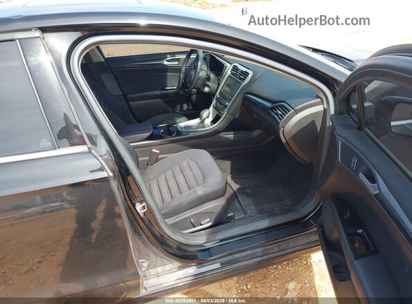 3FA6P0HDXGR314817 2016 FORD FUSION Black Front interior view