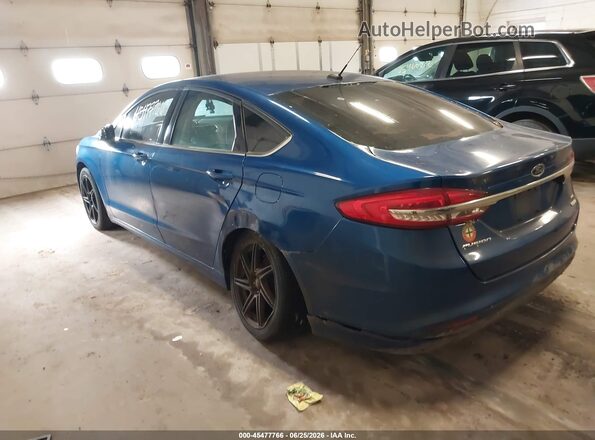 3FA6P0HDXHR373335 2017 FORD FUSION Blue Հետևի ձախ