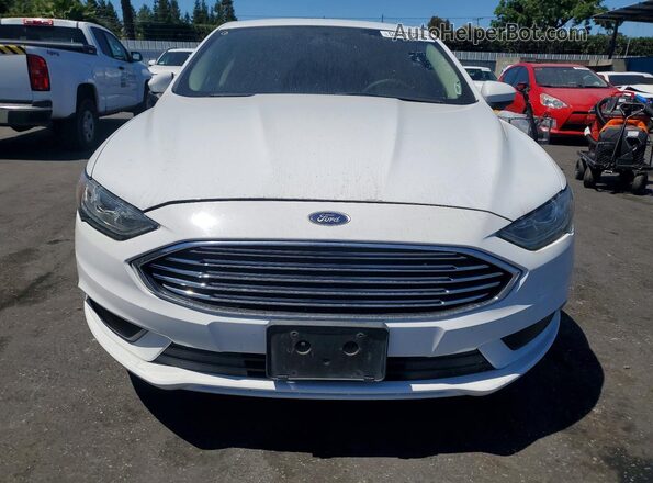 3FA6P0HDXJR205250 2018 FORD FUSION White წინა ხედი