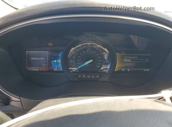 3FA6P0HDXJR205250 2018 FORD FUSION White ხელსაწყოთა პანელის ხედი