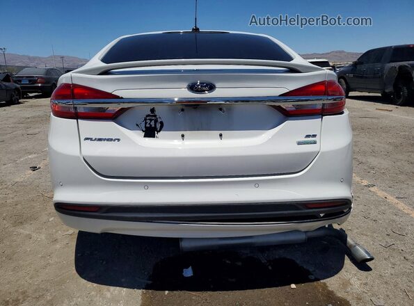 3FA6P0HDXJR218595 2018 FORD FUSION White უკანა ხედი