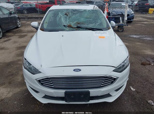 3FA6P0HDXJR223344 2018 FORD FUSION White Instrument cluster view