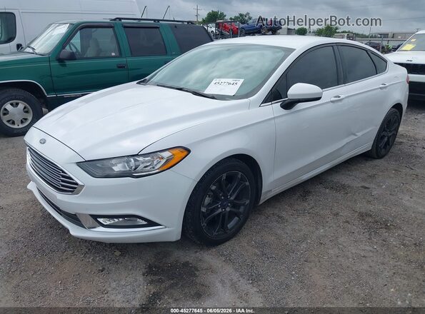 3FA6P0HDXJR231900 2018 FORD FUSION White Առջևի ձախ երեք քառորդ տեսարան