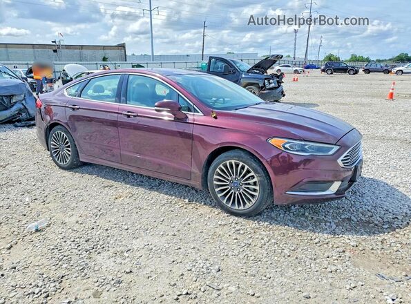 3FA6P0HDXJR252567 2018 FORD FUSION Maroon Передня права чверть