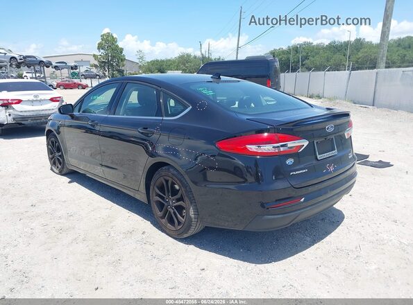 3FA6P0HDXKR229548 2019 FORD FUSION Black Tył lewy
