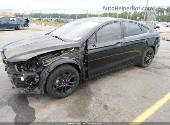 3FA6P0HDXLR159826 2020 FORD FUSION Black Առջևի ձախ երեք քառորդ տեսարան