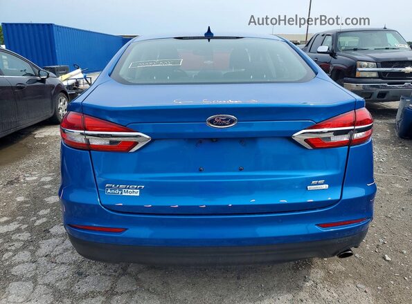 3FA6P0HDXLR164203 2020 FORD FUSION Blue Հետևի տեսք