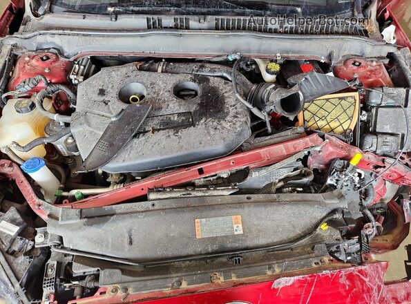 3FA6P0K90HR398166 2017 FORD FUSION Темно-бордовый Вид задней части салона