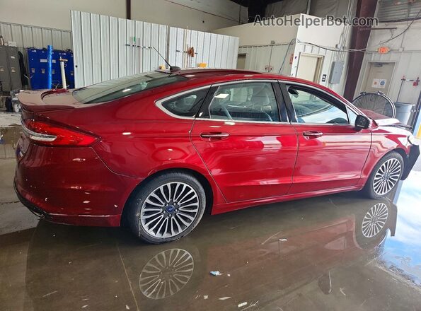 3FA6P0K90HR398166 2017 FORD FUSION Темно-бордовый Задняя правая четверть