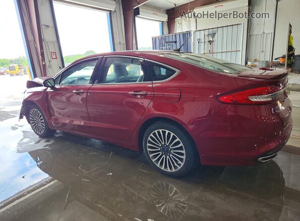 3FA6P0K90HR398166 2017 FORD FUSION Темно-бордовый Задняя левая четверть