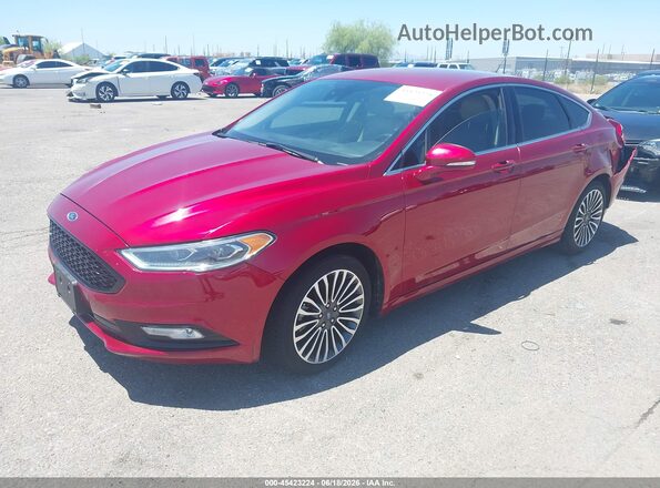 3FA6P0K90JR257359 2018 FORD FUSION Burgundy წინა მარცხენა ხედი სამი მეოთხედიდან