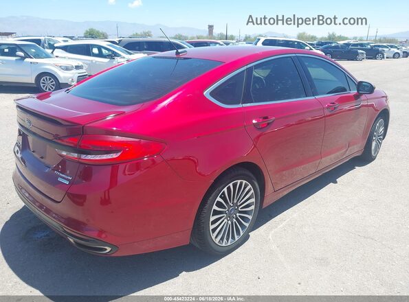 3FA6P0K90JR257359 2018 FORD FUSION Burgundy უკანა მარჯვენა