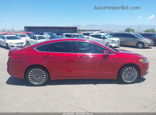 3FA6P0K90JR257359 2018 FORD FUSION Burgundy უკანა სალონის ხედი