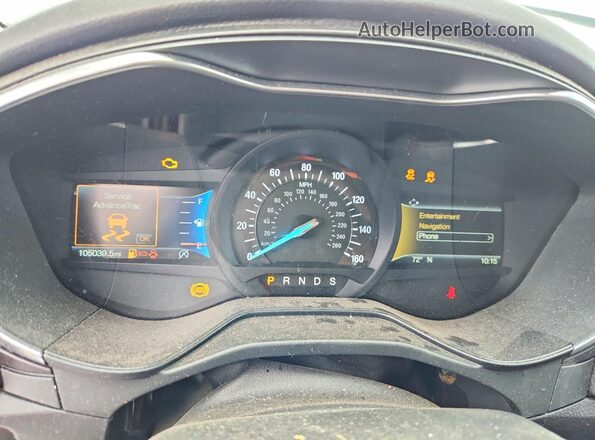 3FA6P0K90LR178602 2020 FORD FUSION White Вид щитка приладів