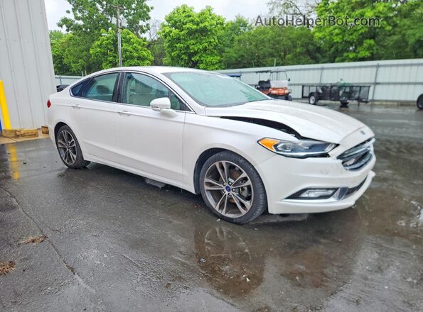3FA6P0K91HR148550 2017 FORD FUSION Белый Передняя правая четверть