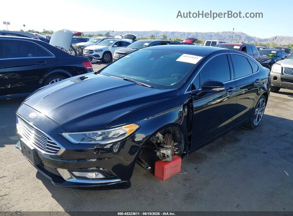 3FA6P0K91HR393963 2017 FORD FUSION Black Вид спереду