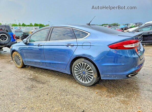 3FA6P0K91JR149509 2018 FORD FUSION Blue Задня ліва чверть