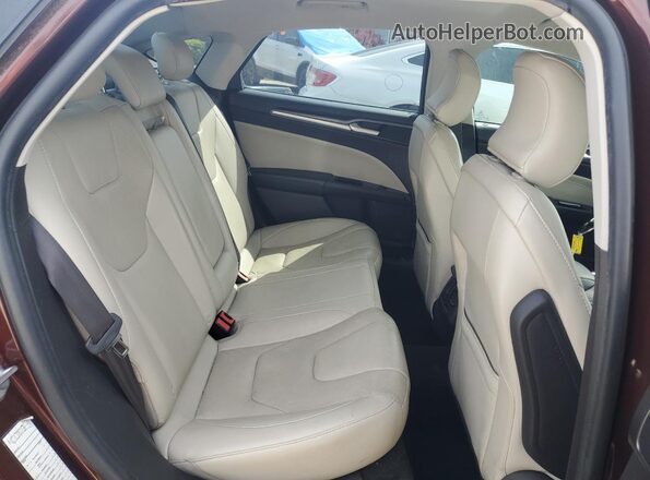 3FA6P0K96GR228442 2016 FORD FUSION Коричневый Вид задних сидений
