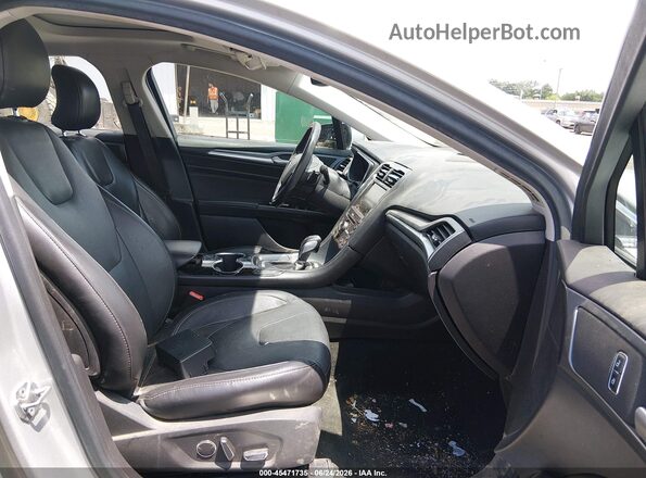 3FA6P0K96GR346801 2016 FORD FUSION Silver წინა სალონის ხედი