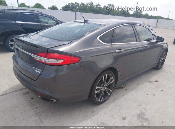 3FA6P0K96HR214834 2017 FORD FUSION Gray Trasero derecho