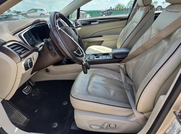 3FA6P0K97HR178152 2017 FORD FUSION Tan Front interior view