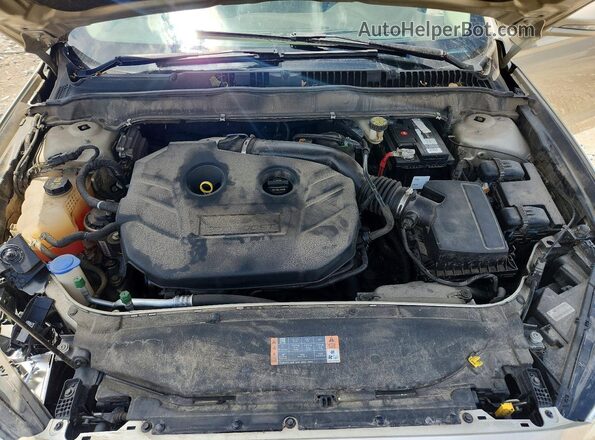 3FA6P0K97HR178152 2017 FORD FUSION Tan Rear interior view