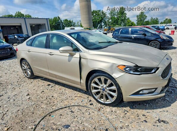3FA6P0K97HR178152 2017 FORD FUSION Tan Front right