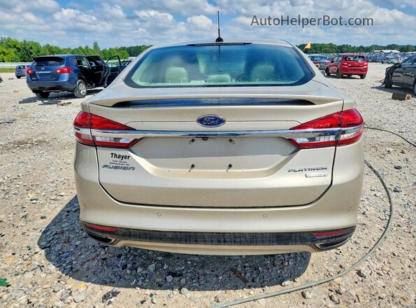 3FA6P0K97HR178152 2017 FORD FUSION Tan Rear view