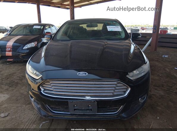 3FA6P0K98GR135695 2016 FORD FUSION Black Front view