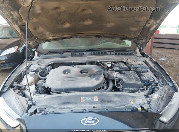 3FA6P0K98GR135695 2016 FORD FUSION Black Rear view