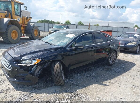 3FA6P0K98GR150925 2016 FORD FUSION Black Առջևի ձախ երեք քառորդ տեսարան