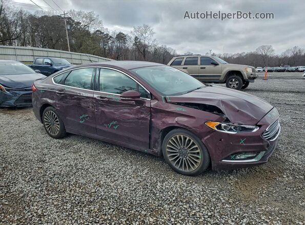 3FA6P0K98HR263100 2017 FORD FUSION Burgundy Front right
