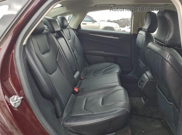 3FA6P0K98HR263100 2017 FORD FUSION Burgundy Rear seats view