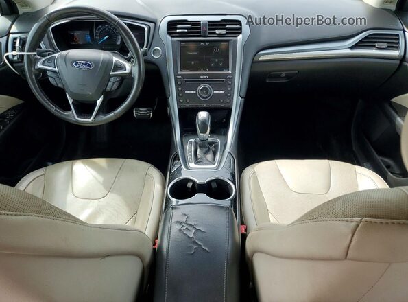 3FA6P0K99GR158032 2016 FORD FUSION Gray Widok deski rozdzielczej