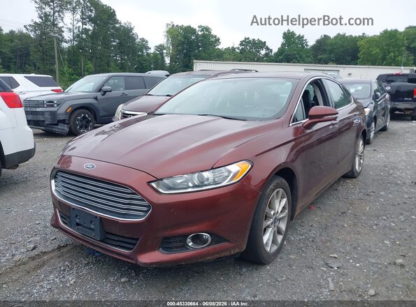 3FA6P0K99GR360661 2016 FORD FUSION Burgundy Przód lewy