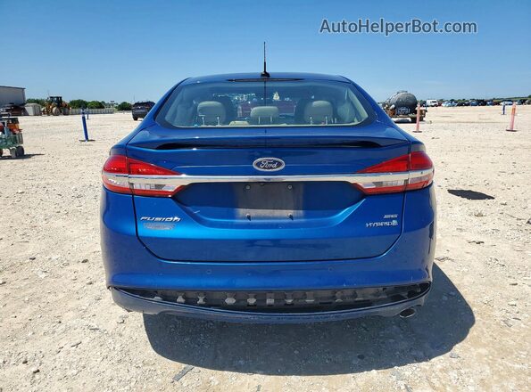 3FA6P0LU0HR264051 2017 FORD FUSION Blue Widok z tyłu